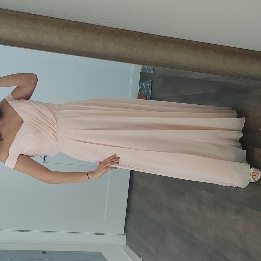 David's bridal bridesmaid dress color petal